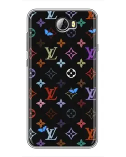 Чехол для Huawei Y5II с картинкой «Цветная монограмма LV»