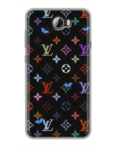 Чехол для Huawei Y5II с картинкой «Цветная монограмма LV»
