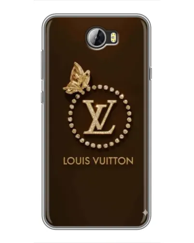 Чехол для Huawei Y5II с картинкой «LV — золотая печать»