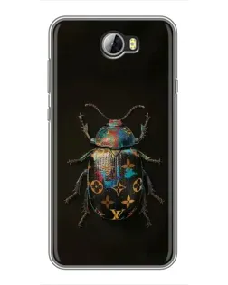 Чехол для Huawei Y5II с картинкой «LV — мраморный принт»