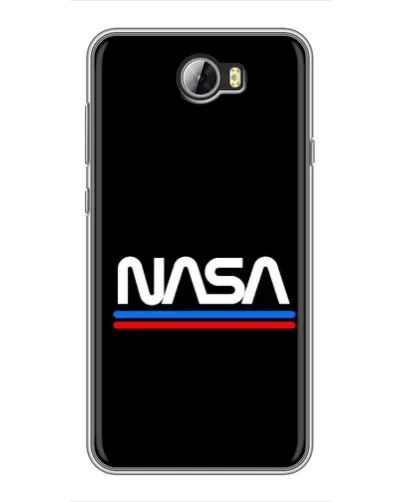 Чехол для Huawei Y5II с картинкой «NASA — классика Red Blue»