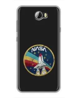 Чехол для Huawei Y5II с картинкой «NASA — эмблема миссии»