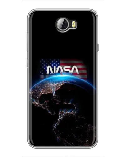 Чехол для Huawei Y5II с картинкой «Земля из космоса NASA»