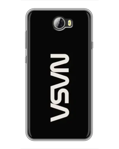 Чехол для Huawei Y5II с картинкой «NASA — вертикальный логотип»
