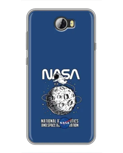 Чехол для Huawei Y5II с картинкой «NASA — лунная миссия»