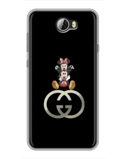 Чехол для Huawei Y5II с картинкой «Минни Маус на лого»