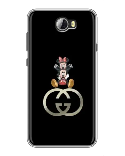 Чехол для Huawei Y5II с картинкой «Минни Маус на лого» Чехол для Huawei Y5II с картинкой «Минни Маус на лого»