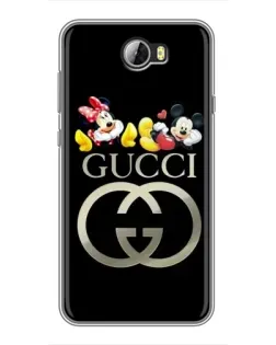 Чехол для Huawei Y5II с картинкой «Gucci — герои Disney»