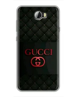 Чехол для Huawei Y5II с картинкой «Gucci — стеганый черный»