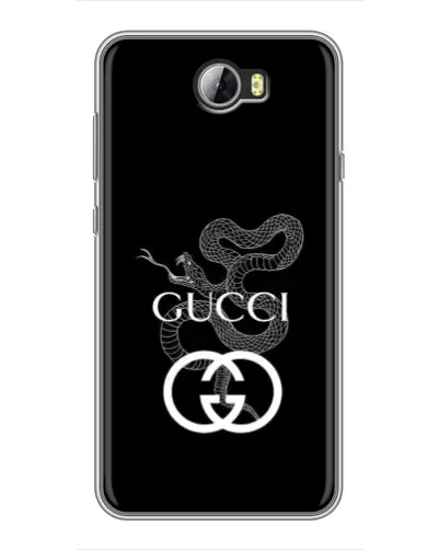 Чехол для Huawei Y5II с картинкой «Gucci — серебряная змея» Чехол для Huawei Y5II с картинкой «Gucci — серебряная змея»
