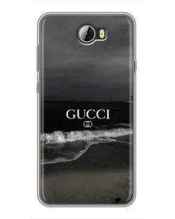 Чехол для Huawei Y5II с картинкой «Gucci — морской прибой»