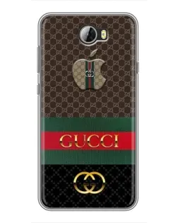 Чехол для Huawei Y5II с картинкой «Gucci — брендированный десерт»