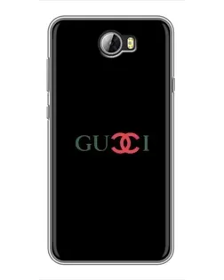 Чехол для Huawei Y5II с картинкой «Gucci — красный градиент»