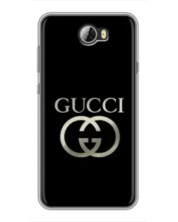 Чохол для Huawei Y5II з картинкою «Gucci — золото на чорному» Чохол для Huawei Y5II з картинкою «Gucci — золото на чорному»