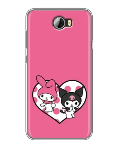Чехол для Huawei Y5II с картинкой «Kuromi и My Melody»