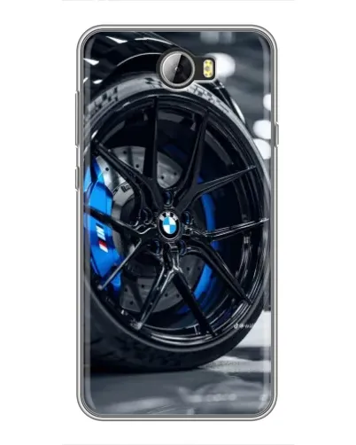 Чехол для Huawei Y5II с картинкой «Колесо BMW вблизи»