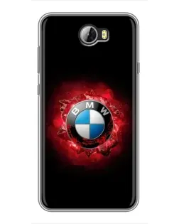 Чехол для Huawei Y5II с картинкой «Логотип BMW — вспышка»