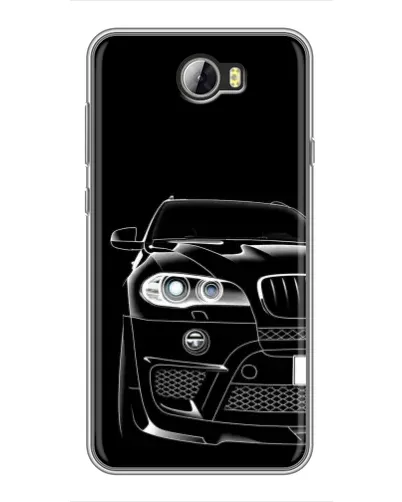 Чехол для Huawei Y5II с картинкой «Темный силуэт BMW»