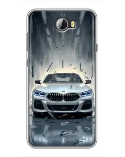 Чехол для Huawei Y5II с картинкой «BMW в свете фар»