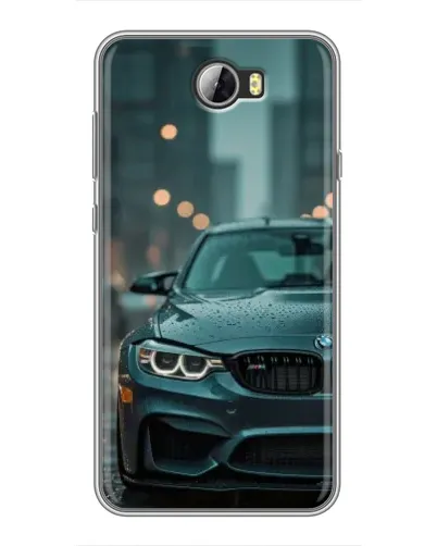 Чехол для Huawei Y5II с картинкой «BMW в огнях города»