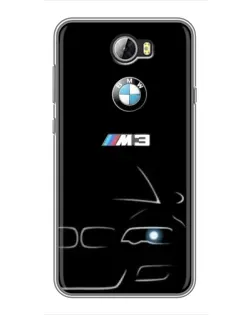 Чехол для Huawei Y5II с картинкой «Минималистичный принт BMW M3»
