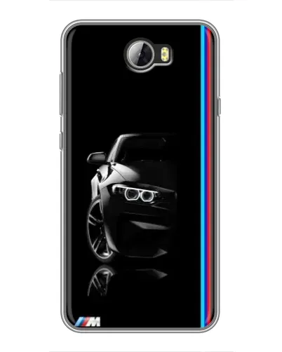 Чехол для Huawei Y5II с картинкой «Силуэт BMW в темноте»
