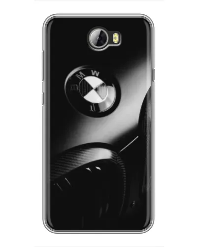 Чехол для Huawei Y5II с картинкой «Эмблема BMW — макро»