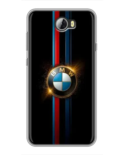 Чехол для Huawei Y5II с картинкой «BMW M-Power неон»
