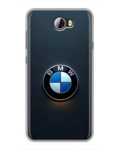 Чехол для Huawei Y5II с картинкой «Логотип BMW — минимализм»