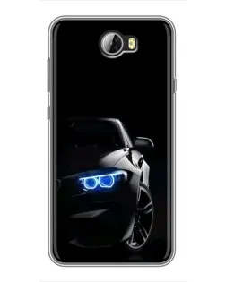 Чехол для Huawei Y5II с картинкой «BMW — ночной взгляд»
