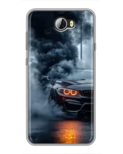 Чехол для Huawei Y5II с картинкой «BMW M-Power — абстракция»