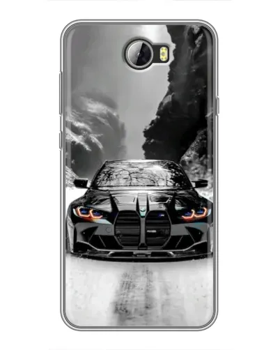 Чехол для Huawei Y5II с картинкой «BMW — акварельный дрифт» Чехол для Huawei Y5II с картинкой «BMW — акварельный дрифт»