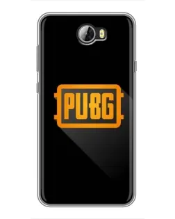 Чехол для Huawei Y5II с картинкой «PUBG — рамка лого»