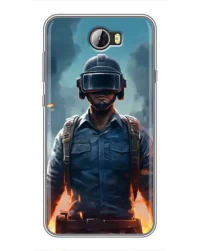 Чехол для Huawei Y5II с картинкой «PUBG — реалистичный герой»