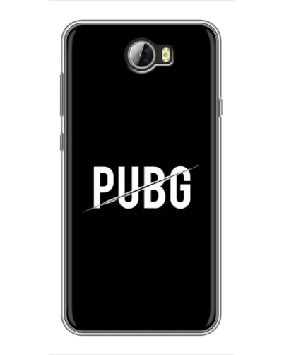 Чехол для Huawei Y5II с картинкой «PUBG — белый логотип»