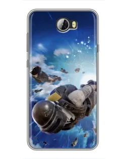 Чехол для Huawei Y5II с картинкой «Десант PUBG — прыжок»
