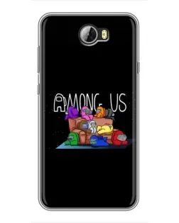 Чохол для Huawei Y5II з картинкою «Логотип Among Us»