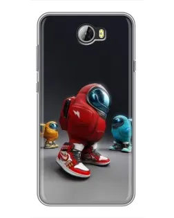 Чохол для Huawei Y5II з картинкою «Among Us — 3D стиль»