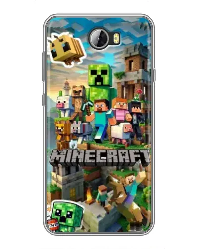 Чехол для Huawei Y5II с картинкой «Замок Minecraft»