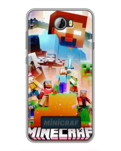 Чехол для Huawei Y5II с картинкой «Minecraft герои игры»