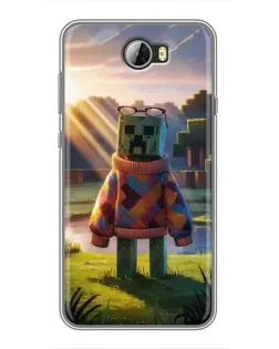 Чехол для Huawei Y5II с картинкой «Крипер в свитере»