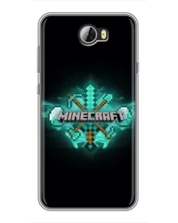 Чехол для Huawei Y5II с картинкой «Minecraft Diamond лого»