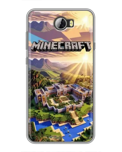 Чехол для Huawei Y5II с картинкой «Minecraft панорама»