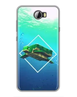 Чехол для Huawei Y5II с картинкой «Черепаха Minecraft» Чехол для Huawei Y5II с картинкой «Черепаха Minecraft»