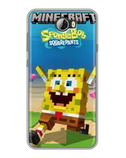 Чехол для Huawei Y5II с картинкой «Губка Боб Minecraft» Чехол для Huawei Y5II с картинкой «Губка Боб Minecraft»