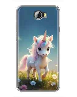 Чехол для Huawei Y5II с картинкой «Единорог на поляне» Чехол для Huawei Y5II с картинкой «Единорог на поляне»