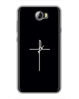 Чехол для Huawei Y5II с картинкой «Тонкий крест»