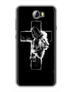 Чехол для Huawei Y5II с картинкой «Сияющий крест Jesus»