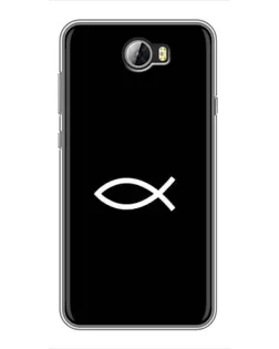 Чехол для Huawei Y5II с картинкой «Символ рыбы Jesus»