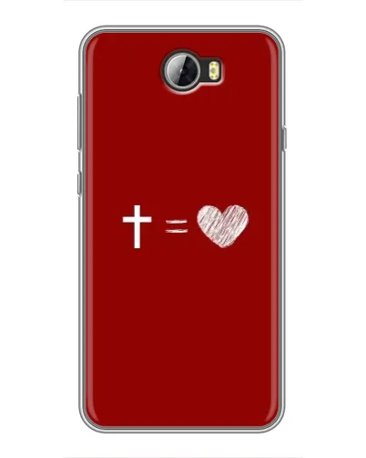 Чехол для Huawei Y5II с картинкой «Уравнение любви» Чехол для Huawei Y5II с картинкой «Уравнение любви»